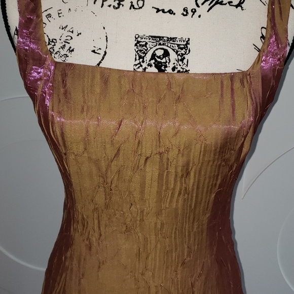 ABS by Allen Schwartz Evening Gown-metallic pink - Picture 2 of 6